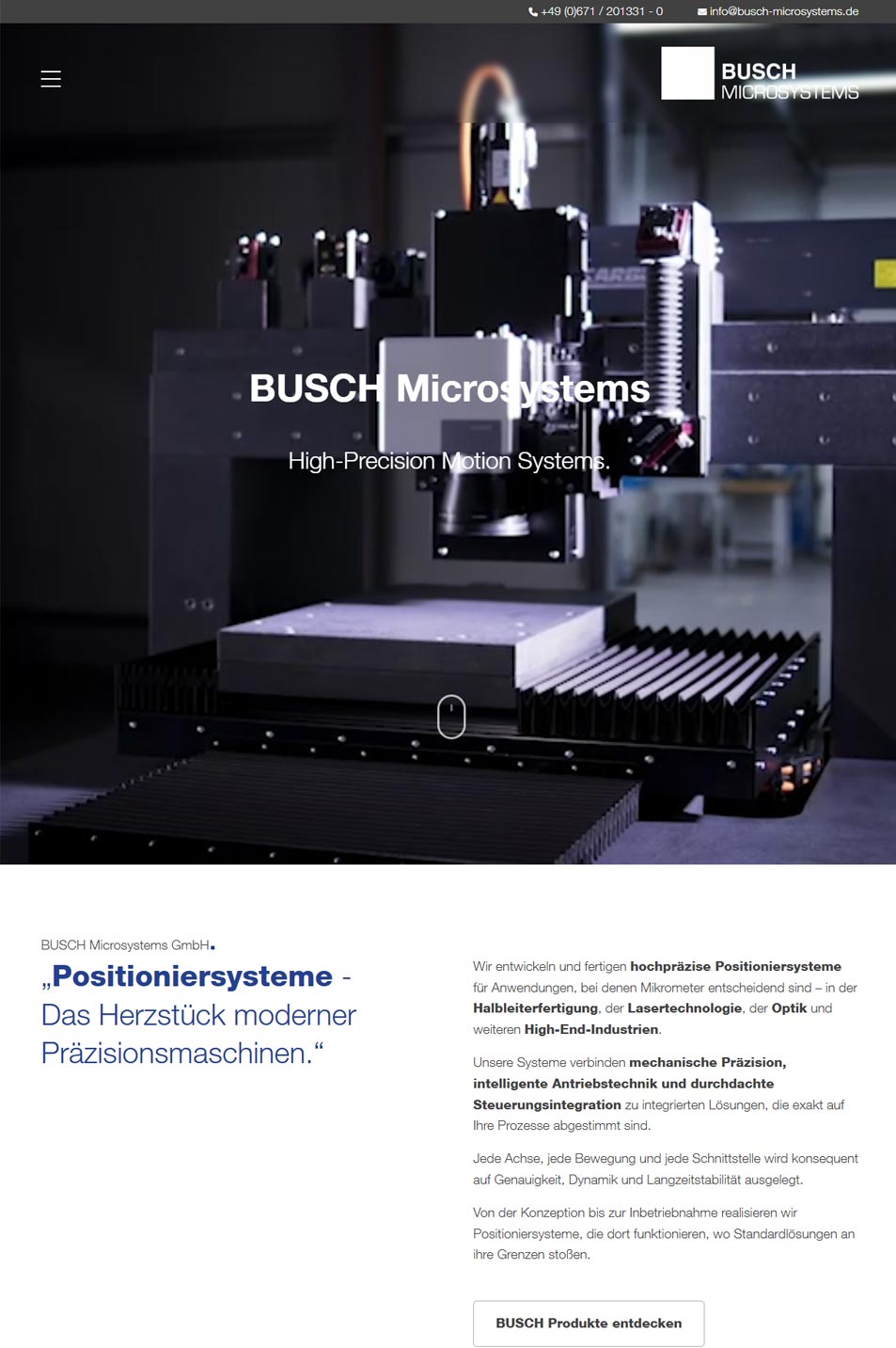 Projekt: BUSCH Microsystems