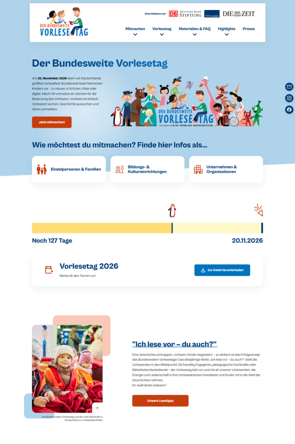 Projekt: Bundesweiter Vorlesetag